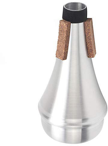 Trumpet Straight Mute Silencer Aluminum Alloy Practice Trumpet Straight Mute for Trumpets Instrument Silver