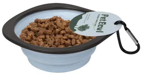 Ciotola Per Cani Da Viaggio,Ciotola Portatile Per Viaggiare - Ciotola Per Cibo E Acqua Con Moschettone Per Campeggio Escursioni E Passeggiate