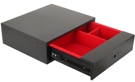 TABODD Coffre-fort intelligent à armes - Coffre-fort à tiroirs - Coffre-fort caché avec écran LED - Rechargeable - Pour la maison, le bureau et l'hôtel - 48 x 40 x 15 cm