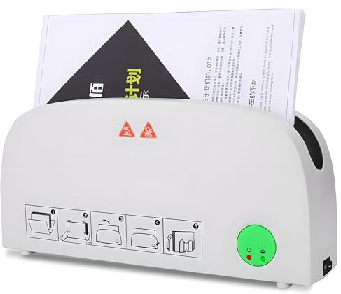 A4 Termobindningsmaskin, 250 W Varmlimsbindare med 33 mm Bindtjocklek | Uppvärmning på 3 Min., Bindning på 1 Min., Upp till 330 Ark på 70 g/m² för Dokument, Rapporter och Fotoalbum