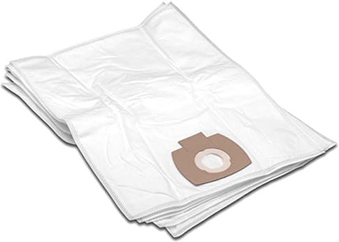 vhbw 5x sacs compatible avec Makita 446L, VC2010L, VC2021L, VC2511, VC2512L, VC3011L aspirateur - microfibres non tissées, blanc