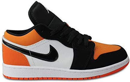 Nike Air Jordan 1 Low (Gs) - White/Black-Starfish, Größe:7Y