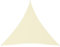 vidaXL Sonnensegel Wasserfest Sonnenschutz Windschutz Sonnendach UV Schutz Garten Terrasse Balkon Oxford-Gewebe Dreieckig 6x6x6m Creme