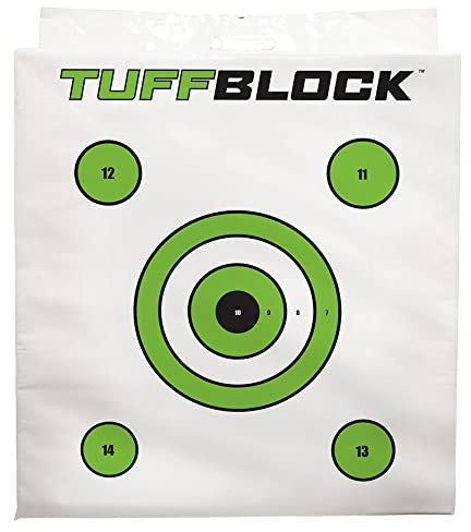 Delta McKenzie TuffBlock Foam Archery Target - 24x24x12 White Block Target for Youth & Beginner Bows Under 40lbs - Field Tip Practice Target for Low Poundage Archery