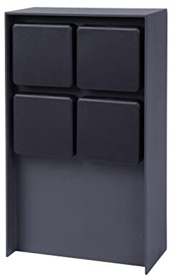 BOLD 19561 Prise de Courant extérieure pour Jardin Abano avec fiche à 4 Prises en Anthracite (Prise de Courant extérieure IP44 | 3680 Watt | Installation Facile | Emballage sans Plastique)