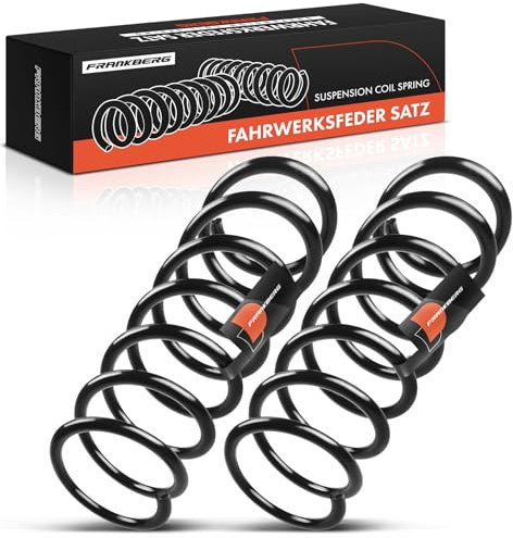 Frankberg 2x Federn Fahrwerksfeder Hinten Kompatibel mit Focus II DA DP HCP Schrägheck 2004-2012 Focus II DA DB DH FCH Stufenheck 2005-2012 Replace# 1335393