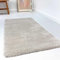 Wecon Home Kuschelig weicher Esprit Hochflor Teppich, bestens geeignet fürs Wohnzimmer, Schlafzimmer und Kinderzimmer RELAXX (80 x 150 cm, hellgrau Creme)