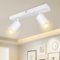 Dehobo Led Deckenstrahler Schwenkbar 350° - Deckenstrahler 2 Flammig Deckenleuchte GU10, LED Wandstrahler Weiß, Spotlight Lampe Deckenlampe für Wohnzimmer Schlafzimmer Küche, Nein GU10 Leuchtmittel