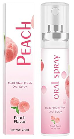 Fruit Oral Breath Spray,Pro-Biotic Oral Spray,Breath Freshener Spray,Oral Care Spray,Long-Lasting Mouth Freshener,Mouth Spray for Bad Breath,Breath Fresheners for Adults,Dry Mouth Spray,Peach