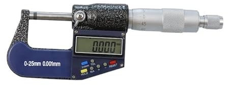 KONGMM Micromètre d'extérieur Mireccometer 0-25/50/75 / 100mm Digital Mircometer Précision 0.001mm Pied d'étrier numérique for l'outil de Mesure de diamètre(0-25mm)