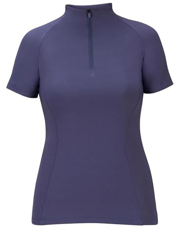 Aubrion Shires React Young Rider Childrens Short Sleeve Base Layer - Midnight