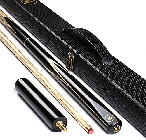 HIOD 57 Inch 19 Oz Pool Cue with 10mm Cue Tips English Handmade Snooker Cue Included Elegant Boxes, Extension Handles,