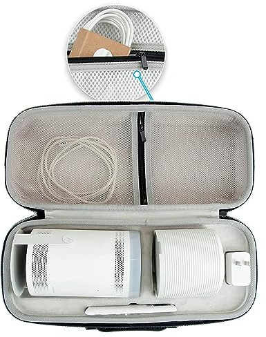 Case for Samsung The Freestyle Projector & Battery Base All Accessories Storage, Compatible with 30” - 100” The Freestyle 2nd Gen EVA Hard Bag Anti-Scratch Anti-Collision (Black)