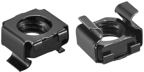 QUARKZMAN Tuercas Enjauladas de Inserción Rápida M10 X 1.5Mm Tuerca de Acero al Carbono para Armario de Estantes de Servidor 5 Piezas