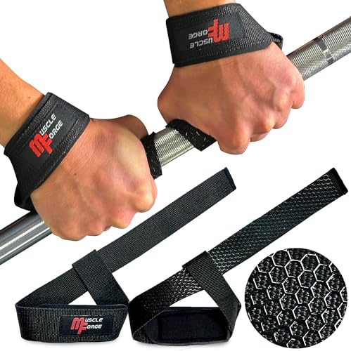 MuscleForge Remmar för tyngdlyftning för tyngdlyftning halkskydd 2 st