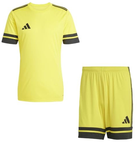 Addias Trikotsatz Herren gelb schwarz Squadra 25 Gr/XS - Sportbekleidung Set