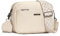 GASSDA Umhängetasche Damen PU Leder Crossbody Bag Handtasche Damen Kleine Taschen mit Abnehmbarem Schultergurt (A-Beige)