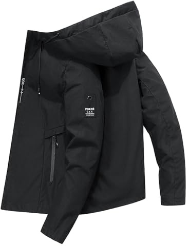 RUITOTP Giacca da Sci Montagna Calda Invernale Parka da Neve Imbottita Cappotto da Snowboard in Pile Giubbotto con Cappuccio Impermeabile Uomo