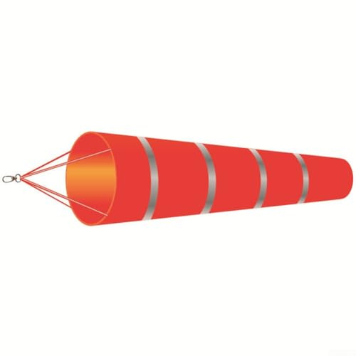 150 cm Windsack für Flughäfen, zuverlässiges und reißfestes Polyester-Design für Windmessung