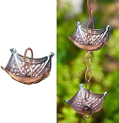 Regnkedja Kapbara Stuprörsregnkedjor, Retro Regnfångare I Esisk Stil För Stuprör, Regnkedja Av Metalljärn För Verandan,Style3-4m/102ft