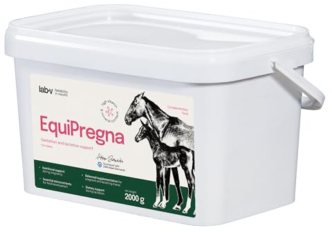 Lab-v EquiPregna 2 kg – Mangime complementare per cavalle portanti e in allattamento – Miscela di vitamine e minerali per cavalli riproduttori