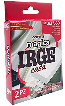 Irge Gomma Magica 2Pz 16 x 6 x 2,5cm, Multicolor