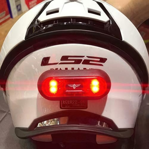 Riloer Luz Trasera LED para Bicicleta Trasera, Luz Nocturna para Casco de Motocicleta, Recargable por USB, para Casco de Bicicleta, Mochila, lámpara Deportiva, Tira de señal de Seguridad