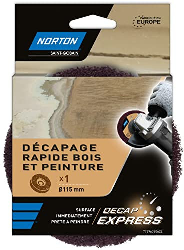 Disque NORTON Decap Express bois & peinture. 115 mm