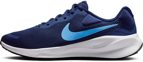 Nike Revolution 7 Straßenlaufschuh für Herren, Blue Void/University Blue-White-Black, FB2207-406, 44.5 EU (10.5 US)