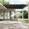 Homgoday Toldo Vertical Gris Antracita 140x420 cm Tela Oxford Toldo Vela de Sombra Impermeable Protección Rayos UV para Exterior Terraza Patio Jardín