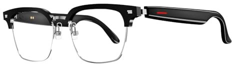 AI Smart Glasses mit Echtzeit-Videoübersetzung - Eingebautes Mikrofon und Lautsprecher, Anti-Blaulicht-Sprachübersetzer-Brille für Reisen und den täglichen Gebrauch