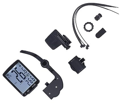 Computadora de Bicicleta Inalámbrica con Velocímetro, Odómetro de Ciclismo Impermeable, Pantalla Retroiluminada de 2.8 Pulgadas, Negro con Luz Blanca, Ideal para Computadoras de Ciclo de Entusiastas