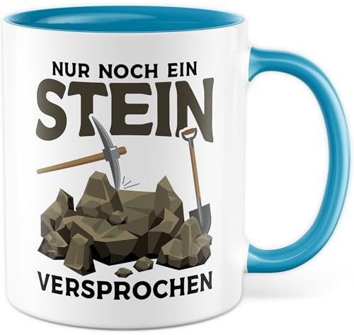 Tazza umorismo regalo solo una pietra promessa – Tazza da caffè 330 ml in ceramica – Ufficio divertente scherzo scritta divertente idea regalo Team Chef Chefin tazza caffè