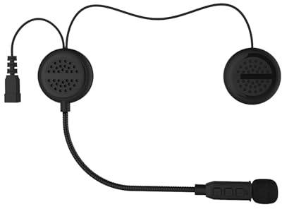 QSPORTPEAK Motorcykel hjälm Bluetooth-headset, Bluetooth 5.0 Headse Intercom, HD-ljudkvalitet S1, speciellt utformad för säkerhet motorcykelkörning, anslut 2 mobiltelefoner