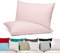 BEAUTEX 2er Set Kissenbezug, Kissenhülle aus gekämmter Baumwolle, Premium Jersey 160g/m², Größe und Farbe wählbar (40x60 cm, Rosa)