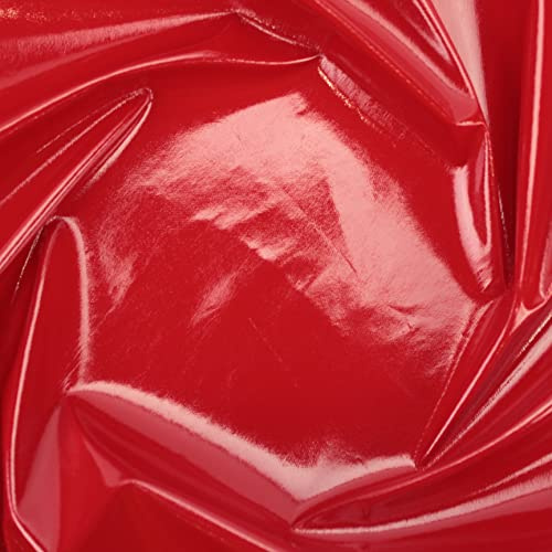 TELA DE CHAROL LISO CON SOPORTE DE POLIÉSTER ANCHO 150cm (ROJO, 3 METROS)