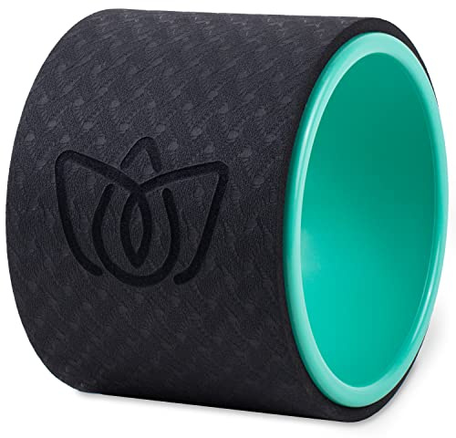 Florensi Back Roller - Back Stretcher, Back Cracker, Yoga Wheel, Deep Tissue Massager - for Back Pain Relief, Back Cracking, Yoga Stretching, Trigger Point Therapy - Foam Padded Rollers - 15 cm