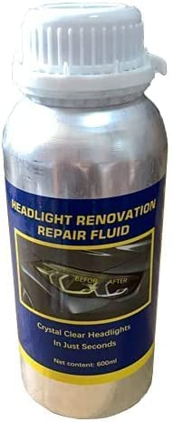 PRICEKILLER PKR 600 ml Polimero Liquido Flacone Ricarica per lucidatura Riparazione e ripristino di fanali fari e fanaleria ingialliti opacizzati