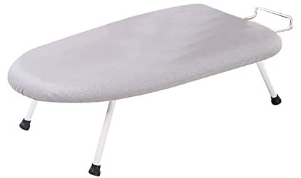 ZUTAIUS Tabla de Planchar Plegable, estación de Planchado Plegable para hogar, Burro de Planchar pequeño, Patas Plegables y Cubierta de algodón Acolchada Resistente a Las Quemaduras Lavable, Duradera