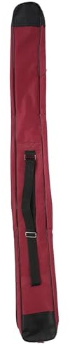 HERCHR 105cm/41.3in Single Layer Sword Bag, Thick Canvas Sword Carrying Bag with Strap Japanese Katana Bag Samurai Katana Holder Swords Shoulder Bag Chinese Kung Fu Sword Bag for Cosplay (Red)