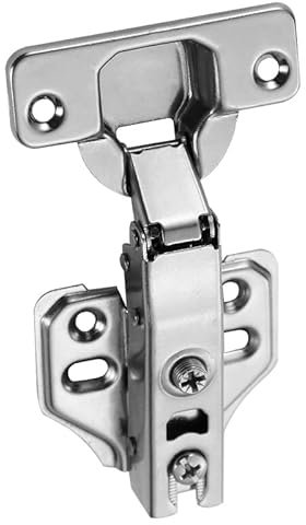 10 Piezas Bisagras Armarios y Muebles 35MM Bisagra de Rollo Frío con Tornillos Bisagras Puertas Cocina Cierre Suave Bisagra de Superposición Completa para puertas de cocina y armarios