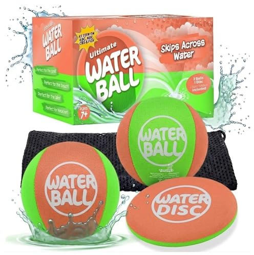 Set De Pelotas Deslizantes De Agua con Disco Verde Naranja Juego De Piscina para Playa Lago Verano Juegos Acuáticos Aire Libre Ocio