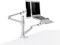 Thingy Club 2-in-1 Dual-Arm-Tablet- und Laptop-Halterung, für Tablets bis zu 30.5 - 43.2 cm (12 - 17 Zoll) und Laptops, extra VESA-Adapter bis zu 68 cm (27 Zoll) Bildschirmdiagonale (silberfarben)