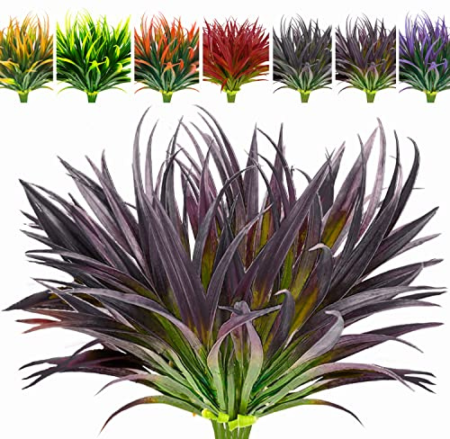 AUMVEYI 8 Pcs Artificial Plants Outdoor, UV Resistant, Fake Tropical Plants