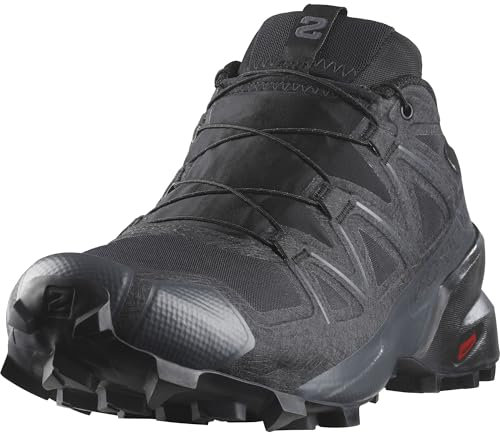 Salomon Herren Speedcross Gore-tex Trailrunning-Schuhe, Black Black Quiet Shade, 48 EU