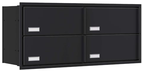 Bravios - Cassetta delle lettere da incasso Stockholm for Four in nero