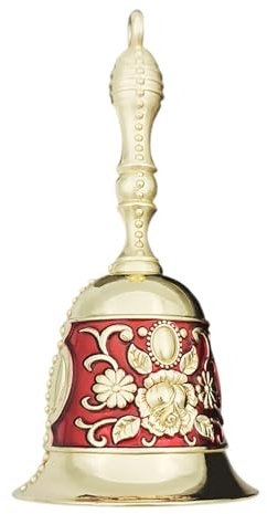 GmeDhc Gsrhzd - Campana de mesa de 1 pieza, diseño clásico, campanas de metal, para la escuela, cena en recepción, servicio de hotel, oración de meditación