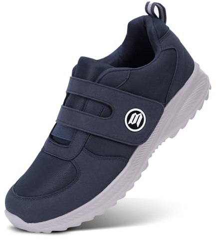 Bigzagger Chaussures pour diabétiques pour homme et femme - Extra larges - Avec fermeture Velcro - Chaussures orthopédiques avec semelle en mousse à mémoire de forme - Sans coutures - Ultra légères