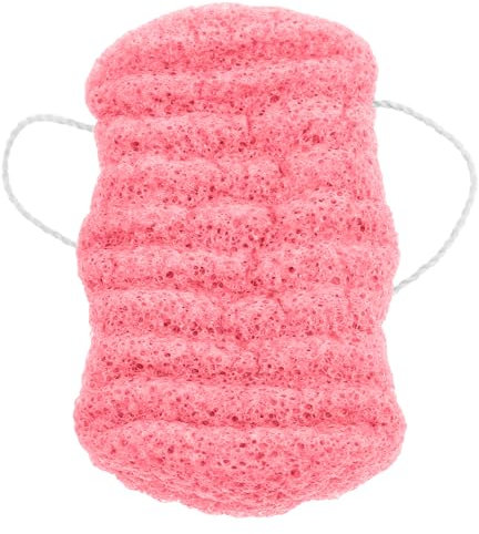 Outanaya Bath Brush and Exfoliating Scrubber Soft Loofah Sponge Foam for Deep Cleansing Shower for Body Care and Pool Use Red