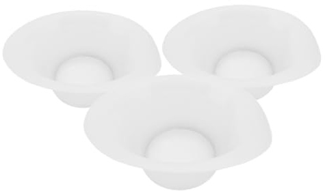 SHERCHPRY 3 Pièces Bol à Teinture Cheveux Transparent Bol Mélangeur Coloration avec Base Antidérapante pour Salon et Usage Domestique Capacité Optimale pour Application Précise Éclaboussures